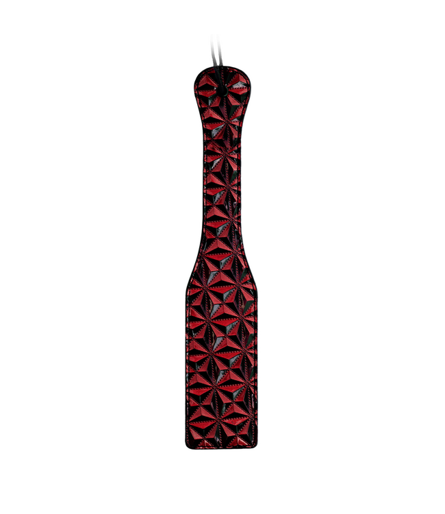 Ouch! OUCH! Karomuster-Paddle 31,5 cm – Stilvolles BDSM-Accessoire für Intensität