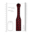 Ouch! OUCH! Karomuster-Paddle 31,5 cm – Stilvolles BDSM-Accessoire für Intensität