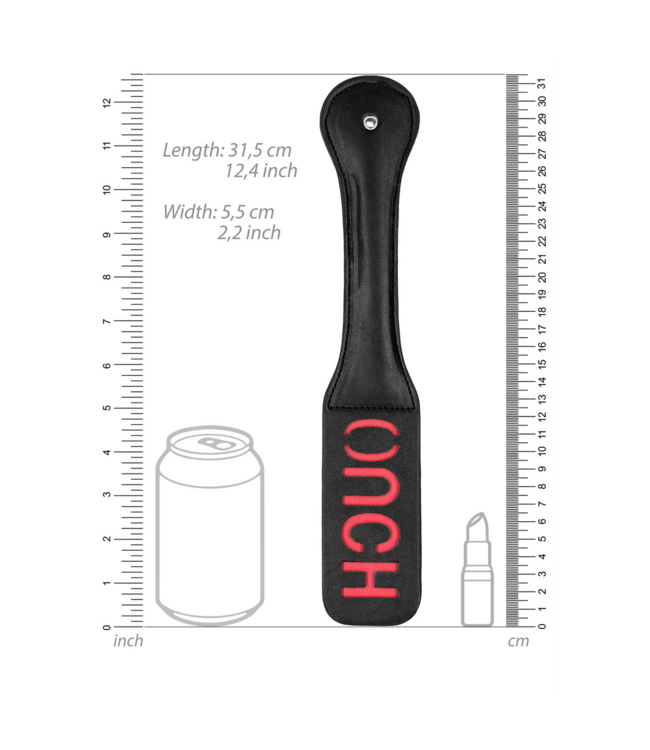 Ouch! Ouch Leather Paddle - Unique BDSM Toy for Lasting Impressions