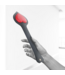 Ouch! Ouch! by Shots Gelamineerde Leer Paddle Rood Met Iriserende Hardware