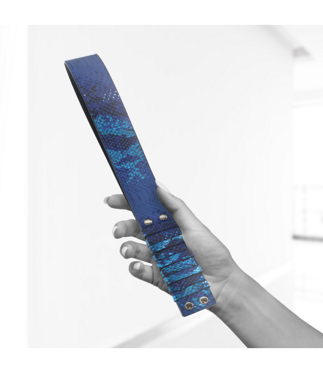 Ouch! Ouch! Florence Collection Blauw Gelamineerde Leder Paddle Voor BDSM