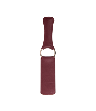 Ouch! Ouch Halo Rood Lederlook Paddle Met Gouden Details Voor BDSM Spel