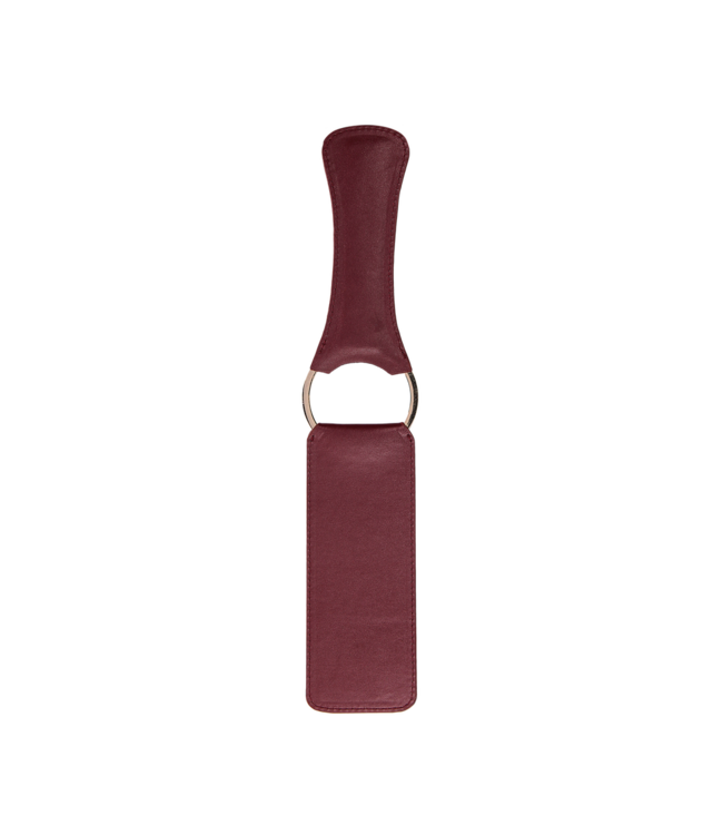 Ouch! Ouch Halo Rood Lederlook Paddle Met Gouden Details Voor BDSM Spel
