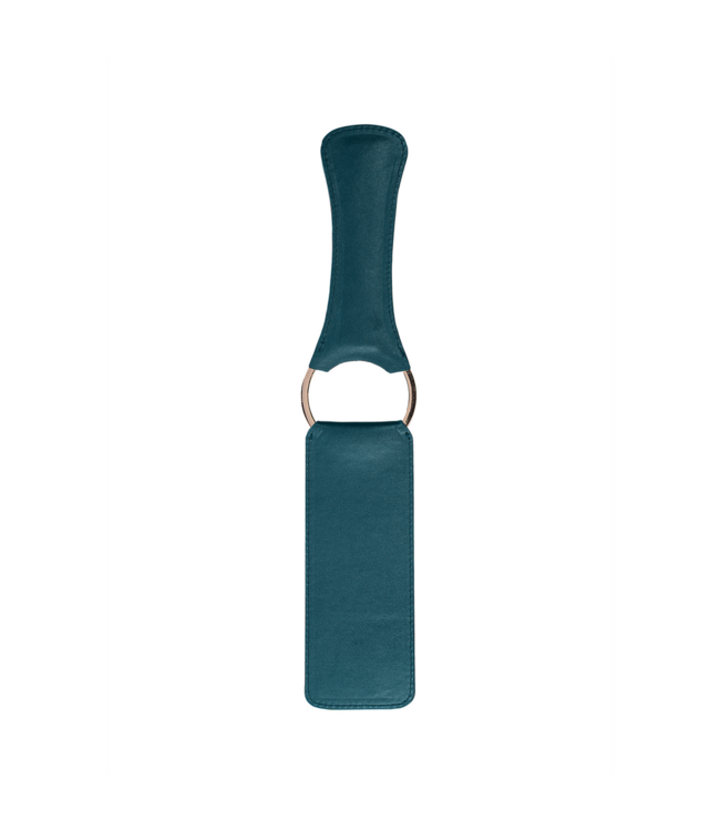 Ouch! Ouch! Luxe Bdsm Peddel Met Lederlook En Gouden Accenten – 34,5 cm