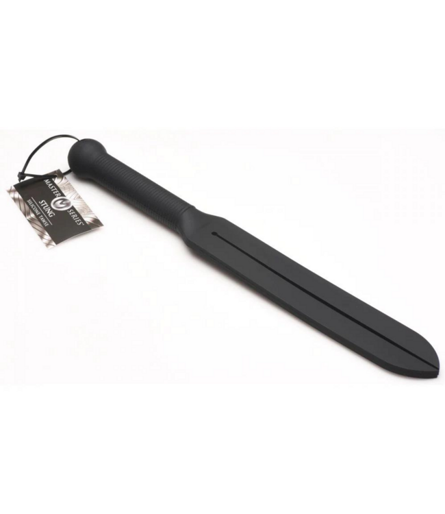 XR Brands Stung Silicone Tawse - Durable 38cm for Intense Punishment Play