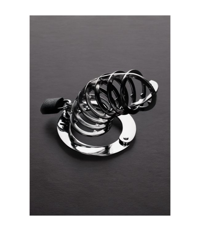 Steel by Shots Spiked Steel Chastity Cage: Ultimate Control & Comfort for Him