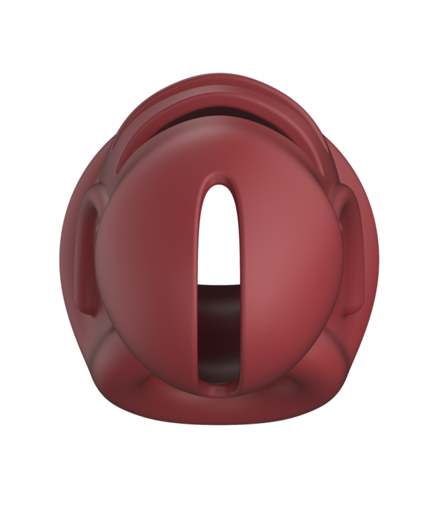 ManCage Modell 28: Roter Silikon-Keuschheitskäfig für ultimativen BDSM-Spaß