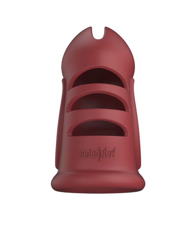 ManCage ManCage Flexibele Rode Siliconen Kuisheidskooi Model 28 – Comfortabel Draagbaar
