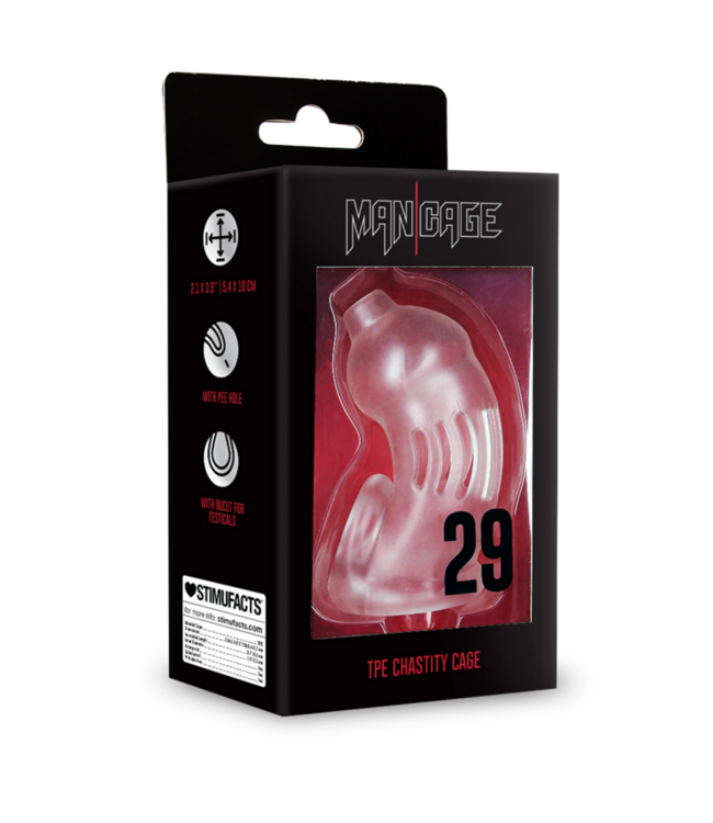 ManCage ManCage BDSM TPE-Kontrollkäfig Transparent für aufregende Spiele