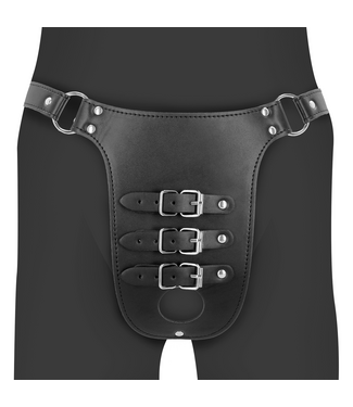 Ouch! Adjustable PU Leather Chastity Belt - Safe BDSM Gear for Ultimate Control