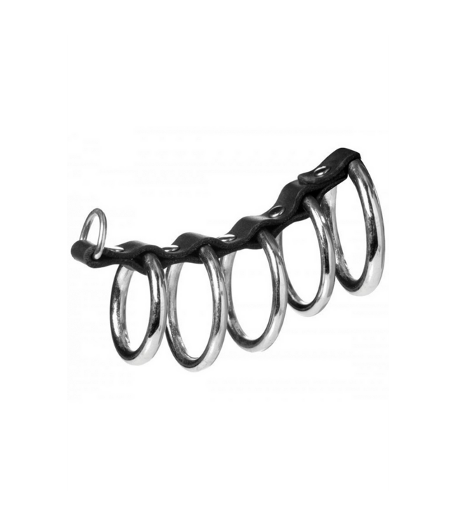 XR Brands Gates of Hell 5-Ring Chastity Device - Ultimate Pleasure & Control