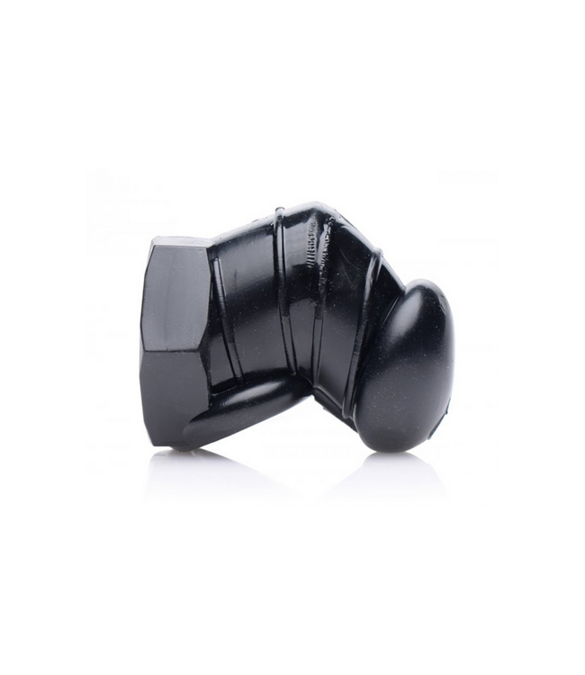 XR Brands Sleek Black Chastity Cage with Stimulating Studs for Ultimate Control