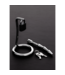 Steel by Shots Curved Humped Cock Trap - Stainless Steel Penis Plug & Ring Set