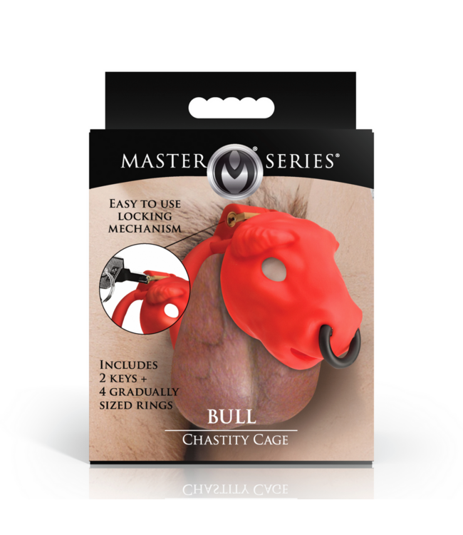 XR Brands Bull Head Chastity Cage - Comfort & Control for Ultimate Domination