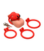XR Brands Bull Chastity Cage Rood Met Stierenkop En 4 Ringen Voor Comfortabele Pasvorm