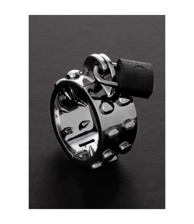 Steel by Shots Steel by Shots Roestvrijstalen Spiked Chastity Device Met Hangslot