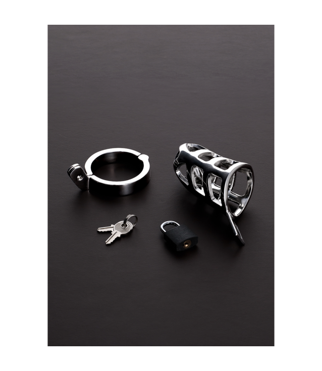 Steel by Shots Brutal 1.8"/45mm Stainless Steel Chastity Cage - Secure & Stylish