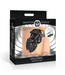 XR Brands Lock Down Chastity Cage Zwart | Ademend Comfort Met Cum-Thru Design
