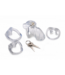 XR Brands Clear Captor Medium Chastity Cage - Comfortable & Secure with Keys
