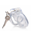 XR Brands Clear Captor Medium Chastity Cage - Comfortable & Secure with Keys