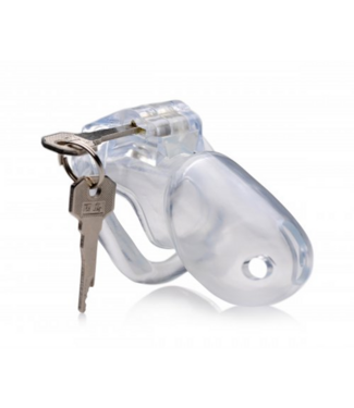 XR Brands Clear Captor Chastity Cage - Comfort, Control & Safety with Keys