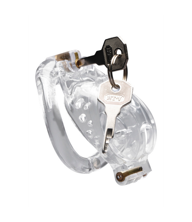 XR Brands Comfortable Adjustable Double Lockdown Breathable Chastity Cage