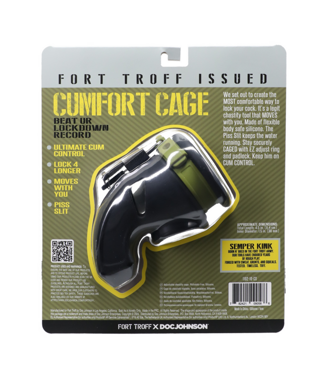Doc Johnson CUMfort Cage: Ultimate Comfort & Safety in a Flexible Chastity Device