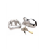 XR Brands XR Brands Rvs Compact Locking Kuisheidskooi Met Interne Slotbeveiliging