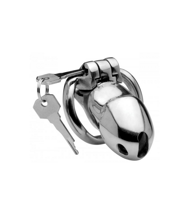 XR Brands XR Brands Rvs Compact Locking Kuisheidskooi Met Interne Slotbeveiliging