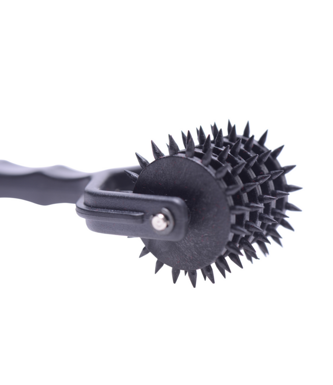 XR Brands 5-Row Spiked Wartenberg Wheel - Sharp Sensations & Ergonomic Grip