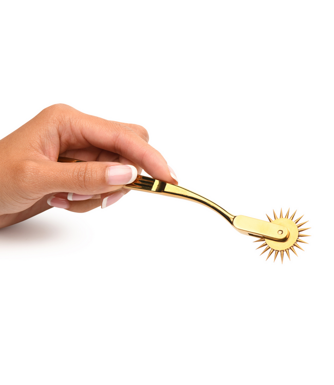 XR Brands Sinnliche Entdeckung: Das goldene Wartenberg-Rad für prickelnde Momente