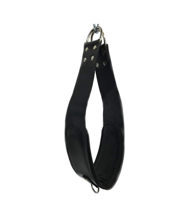 Mr. Sling Lederen Bondage Steunlussen Met Padding En D-Ringen Voor VIP Sling
