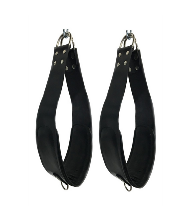 Mr. Sling Lederen Bondage Steunlussen Met Padding En D-Ringen Voor VIP Sling