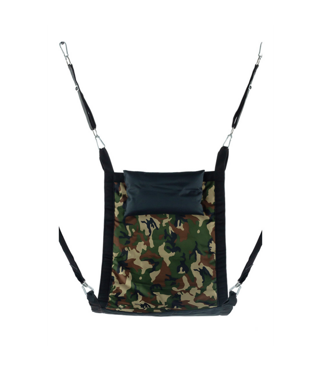 Mr. Sling Mr. Sling Green Camouflage Canvas Sling with Padded Footrests & Bag