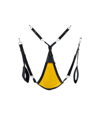 Mr. Sling Mr. Sling Yellow Triangular Canvas Hammock with Camouflage Fabric