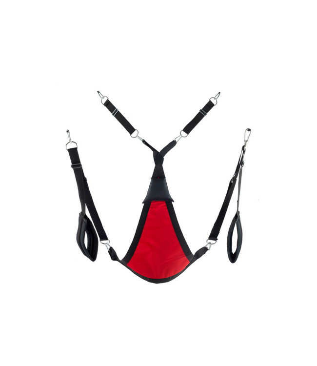 Mr. Sling Red Camouflage Triangular Canvas Sling with 4 Carabiners and Cushions