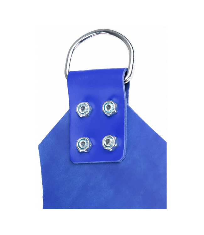 Mr. Sling Mr. Sling Blue Leather Baby Carrier with 4 Metal Rings - Premium Comfort