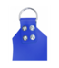 Mr. Sling Blauwe Leren Draagdoek Met 4 Metalen Ringen Van Plantaardig Gelooid Leer