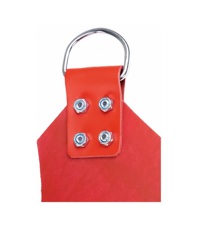 Mr. Sling Premium Rode Lederen 4-Punts Draagdoek Met Metalen Ringen 100x62cm