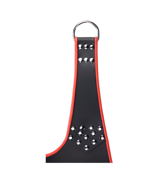 Mr. Sling Elegantes Zelle Ledertragetuch mit roter Paspel – stilvoll & nachhaltig