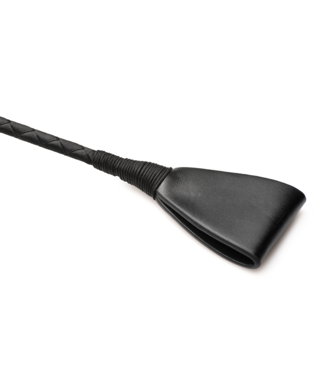 XR Brands Rijzweep Met PU-Leer Handvat 30 cm – Stevig Riding Crop Voor Spel