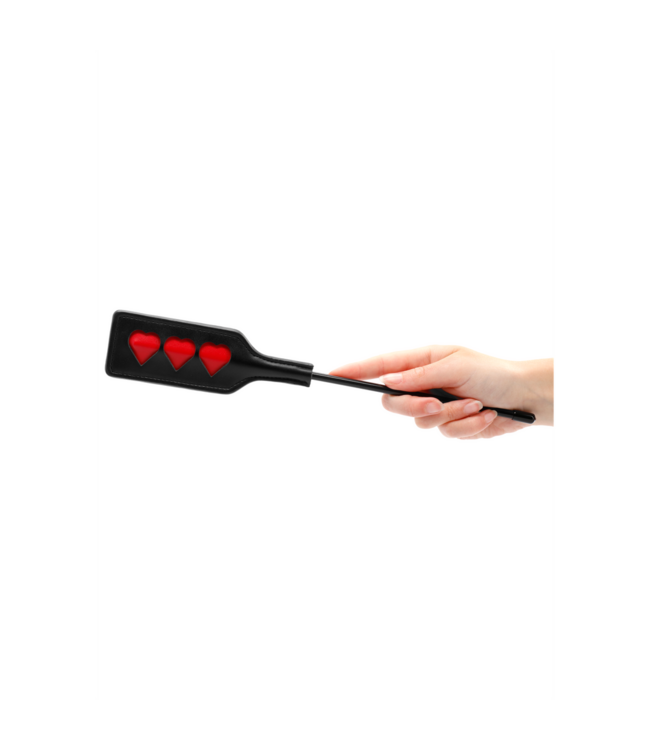 Ouch! Heart Crop Zweep Met Subtiele Hartvormige Afdruk Voor Speelse Discipline