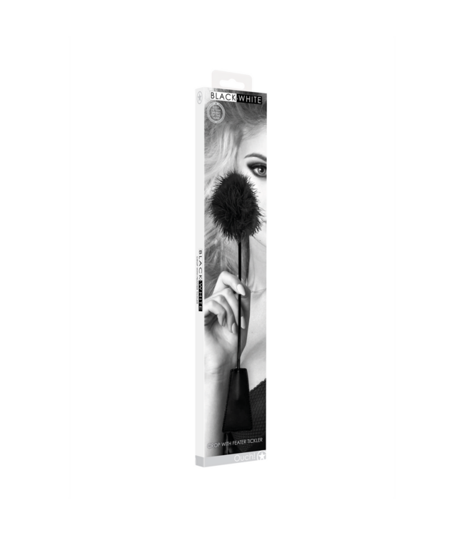 Ouch! Feathered Crop Zweep Met Veren Voor Speels Verkennen En Sensaties