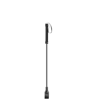 Ouch! Handgemaakt PULeer BDSM Zweep Met Gevlochten Handvat – 66 cm Zwart