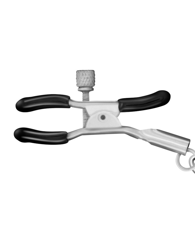 Crushious Comfortable Silver Nipple Chain Clamps for Safe Pleasure Play