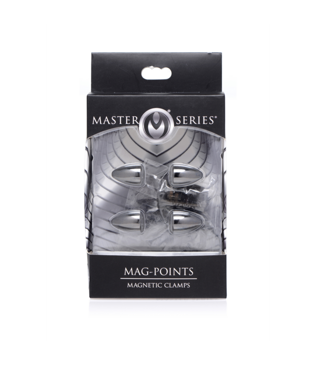 XR Brands XR Brands Magnetische Tepelklemmen Gun Metal Aluminium 1 cm
