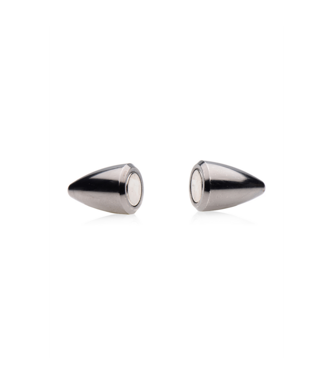 XR Brands Mag Points Magnetic Nipple Clamps – Stylish Comfort in Gun Metal Finish