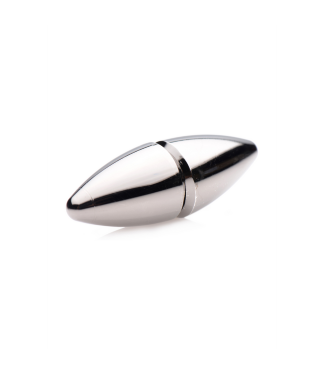 XR Brands XR Brands Magnetische Tepelklemmen Gun Metal Aluminium 1 cm