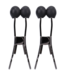 Doc Johnson Doc Johnson RVS Tepelklemmen Met Siliconenvoering Zwart - Duurzaam & Comfortabel