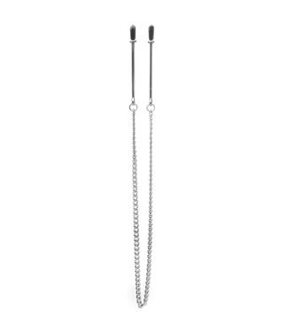 Ouch! Nickel-Free Nipple Clamps with Chain - Stylish & Safe Stimulation